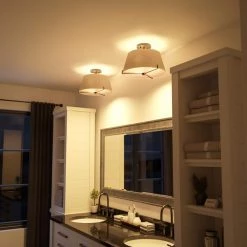 Rochelle 10 in. 3-Light Oil Rubbed Bronze Semi-Flush Mount by Manor Brook -Brightech Sales oil rubbed bronze manor brook flush mount lights mb00373orb 76 1000