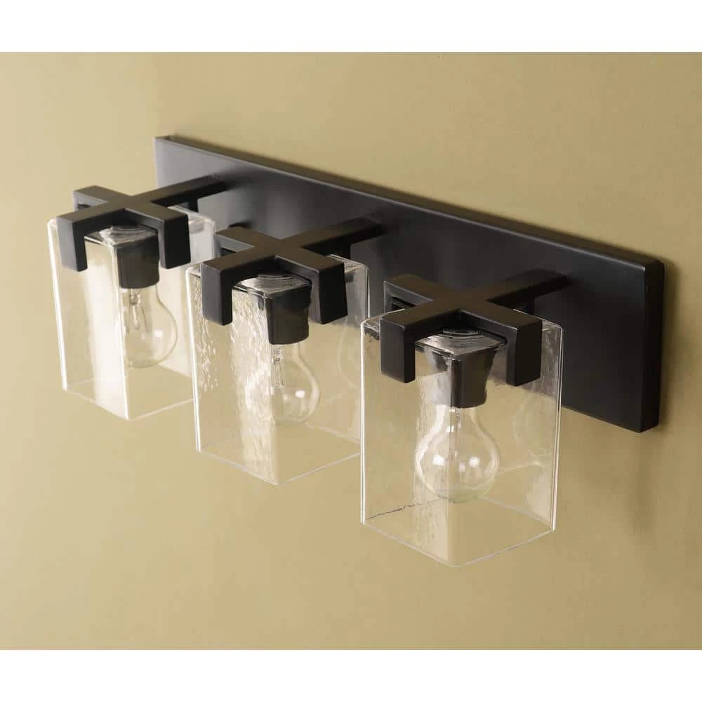 Tumbler 3-Light Oil Rubbed Bronze Vanity Light by Manor Brook 5 Tumbler 3-Light Oil Rubbed Bronze Vanity Light by Manor Brook - Image 3