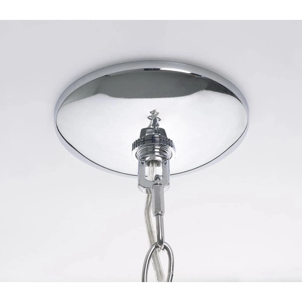 1-Light Danish 23 in. Cylinder Blue Pendant by Manor Brook 6 1-Light Danish 23 in. Cylinder Blue Pendant by Manor Brook - Image 4