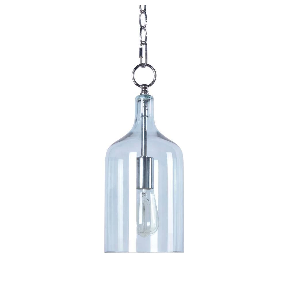 1-Light Danish 23 in. Cylinder Blue Pendant by Manor Brook 3 1-Light Danish 23 in. Cylinder Blue Pendant by Manor Brook
