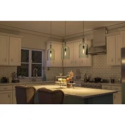 1-Light Danish 23 in. Cylinder Blue Pendant by Manor Brook 16 1-Light Danish 23 in. Cylinder Blue Pendant by Manor Brook -Brightech Sales painted light blue glass manor brook chandeliers mb100671 76 1000