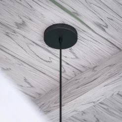 Aniston 1-Light Rattan and Black Pendant by Manor Brook -Brightech Sales rattan and black manor brook chandeliers mb100547 fa 1000