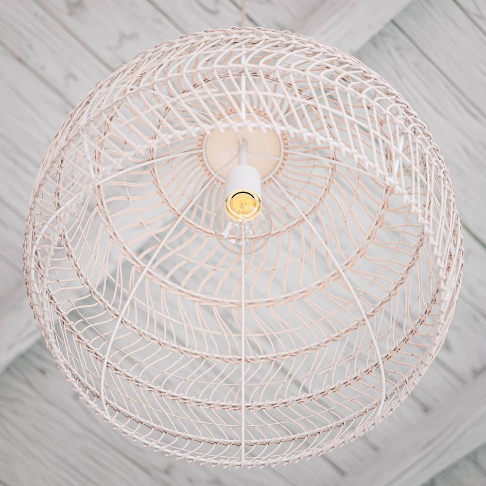 Martin 1-Light Rattan Pendant by Manor Brook 7 Martin 1-Light Rattan Pendant by Manor Brook - Image 5