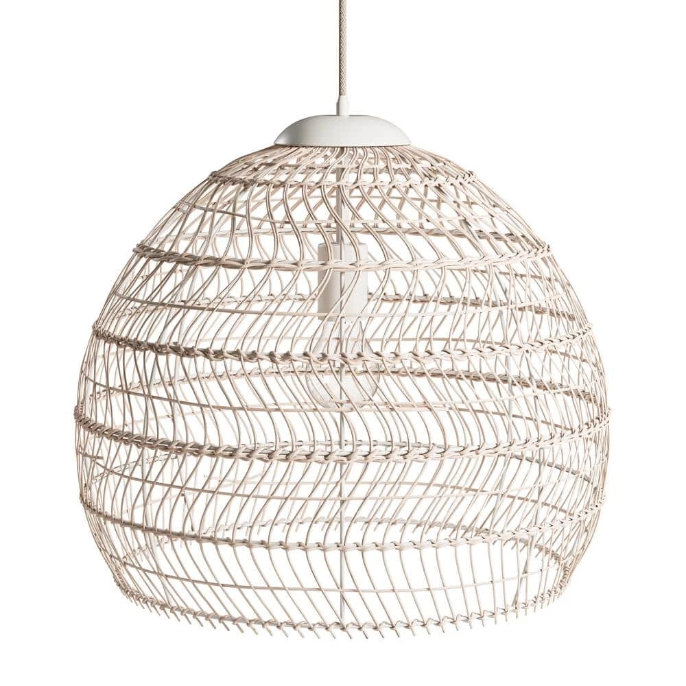 Martin 1-Light Rattan Pendant by Manor Brook 3 Martin 1-Light Rattan Pendant by Manor Brook