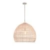 Pagos 1-Light Brown Pendant with Rattan Shade by Manor Brook -Brightech Sales rattan manor brook chandeliers mb100533 64 1000
