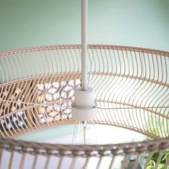 Lido 1-Light Rattan Pendant by Manor Brook -Brightech Sales rattan manor brook chandeliers mb100546 1f 1000