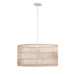 Lido 1-Light Rattan Pendant by Manor Brook -Brightech Sales rattan manor brook chandeliers mb100546 31 1000