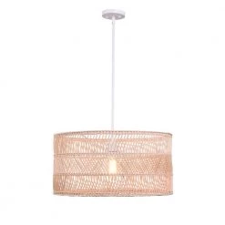 Lido 1-Light Rattan Pendant by Manor Brook