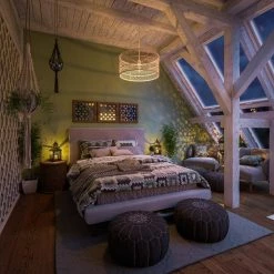 Lido 1-Light Rattan Pendant by Manor Brook -Brightech Sales rattan manor brook chandeliers mb100546 66 1000