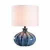 Cona 22 in. Reactive Blue Ceramic Glaze with Black Table Lamp with White Drum Shade by Manor Brook 2 Cona 22 in. Reactive Blue Ceramic Glaze with Black Table Lamp with White Drum Shade by Manor Brook -Brightech Sales reactive blue ceramic glaze with black manor brook table lamps mb100013 64 1000