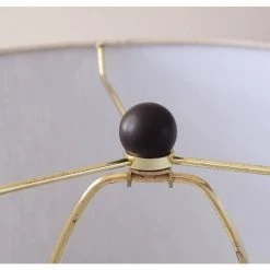 Cona 22 in. Ceramic Accent Lamp with Linen Drum Shade by Manor Brook -Brightech Sales reactive ceramic glaze manor brook table lamps mb100477 1f 1000