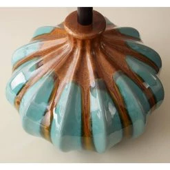 Cona 22 in. Ceramic Accent Lamp with Linen Drum Shade by Manor Brook -Brightech Sales reactive ceramic glaze manor brook table lamps mb100477 fa 1000