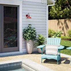 10 in. Barnes 9.875 in. Small Lantern Bell/Cone Red by Manor Brook 14 10 in. Barnes 9.875 in. Small Lantern Bell/Cone Red by Manor Brook -Brightech Sales red manor brook outdoor sconces mb100677 1f 1000