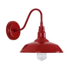 10 in. Barnes 9.875 in. Small Lantern Bell/Cone Red by Manor Brook