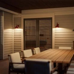 10 in. Barnes 9.875 in. Small Lantern Bell/Cone Red by Manor Brook 16 10 in. Barnes 9.875 in. Small Lantern Bell/Cone Red by Manor Brook -Brightech Sales red manor brook outdoor sconces mb100677 fa 1000