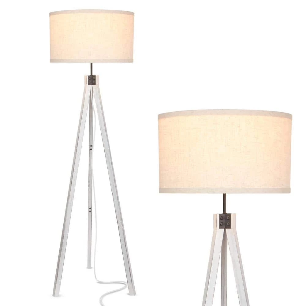 Eden 60 in. Rustic Wood Tripod Floor Lamp by Brightech 3 Eden 60 in. Rustic Wood Tripod Floor Lamp by Brightech