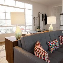 Maddie 22 in. Sage Green Accent Lamp by Manor Brook -Brightech Sales sage green manor brook table lamps mb100630 76 1000