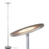 Sky 63 in. Platinum Silver Torchiere LED Floor Lamp by Brightech -Brightech Sales silver brightech floor lamps 0w 8xyj f7vz 64 1000
