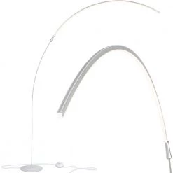 Sparq 53 in. Silver Arc LED Floor Lamp by Brightech
