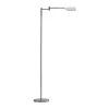 Leaf 53 in. Nickel LED Floor Lamp with Adjustable Arm and Shade by Brightech 2 Leaf 53 in. Nickel LED Floor Lamp with Adjustable Arm and Shade by Brightech -Brightech Sales silver brightech floor lamps bu tj6r lfjf 64 1000