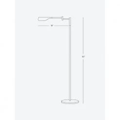 Leaf 53 in. Nickel LED Floor Lamp with Adjustable Arm and Shade by Brightech 15 Leaf 53 in. Nickel LED Floor Lamp with Adjustable Arm and Shade by Brightech -Brightech Sales silver brightech floor lamps bu tj6r lfjf 76 1000