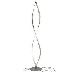 Twist 43 in. Silver Spiral LED Floor Lamp by Brightech