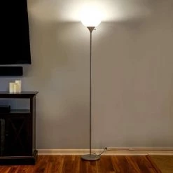 Sky Dome 72 in. Silver Torchiere LED Floor Lamp by Brightech -Brightech Sales silver brightech floor lamps fl dme svr 44 1000