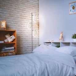 Saturn 66 in. Silver Tall LED Tree Standing Floor Lamp by Brightech -Brightech Sales silver brightech floor lamps fl satrn svr fa 1000