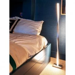 Helix 48 in. Silver Modern LED Floor Lamp by Brightech -Brightech Sales silver brightech floor lamps hlx slvr 44 1000