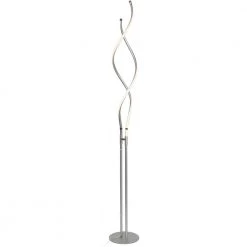 Embrace 60 in. Silver Modern LED Spiral 2 in 1 Floor and Table Lamp by Brightech