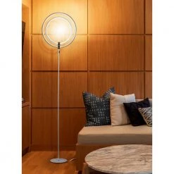 Eclipse 79 in. Silver Modern LED Torchiere Floor Lamp with Touch Dimmer by Brightech -Brightech Sales silver brightech floor lamps pl k5s8 9gez 44 1000