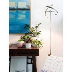 Halo Split 72 in. Silver LED Torchiere Floor Lamp by Brightech 9 Halo Split 72 in. Silver LED Torchiere Floor Lamp by Brightech -Brightech Sales silver brightech floor lamps s9 jqsv ixqq 4f 1000