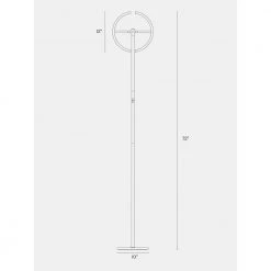 Halo Split 72 in. Black LED Torchiere Floor Lamp by Brightech -Brightech Sales silver brightech floor lamps xr n8s4 ovi7 44 1000