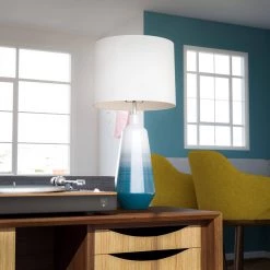 Horizon 27 in. Sky Blue Ombre Ceramic Indoor Table Lamp by Manor Brook -Brightech Sales sky blue ombre ceramic manor brook table lamps mb100236 1f 1000