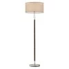 Carter 65 in. Walnut Wood LED Floor Lamp with Drum Fabric Shade and Satin Nickel Finish by Brightech 2 Carter 65 in. Walnut Wood LED Floor Lamp with Drum Fabric Shade and Satin Nickel Finish by Brightech -Brightech Sales walnut wood brightech floor lamps zl b6cn qjxy 64 1000