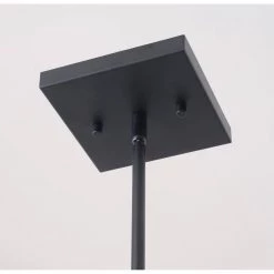 Montpellier 1-Light Weathered White and Black Square Mini Pendant by Manor Brook -Brightech Sales weathered white and black manor brook pendant lights mb100186 1f 1000