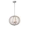 Stanley 3 Light Weathered White Chandelier by Manor Brook