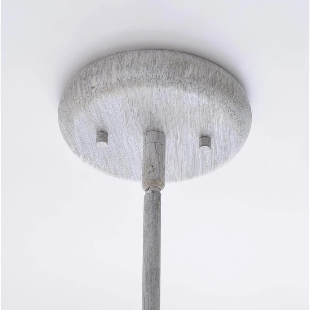 Stanley 3 Light Weathered White Chandelier by Manor Brook 3 Stanley 3 Light Weathered White Chandelier by Manor Brook - Image 2