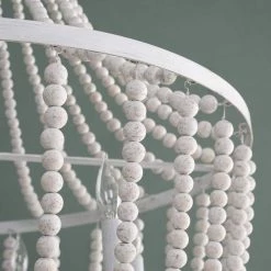 Sandi 6-Light Weathered White Chandelier by Manor Brook -Brightech Sales weathered white manor brook chandeliers mb100552 44 1000