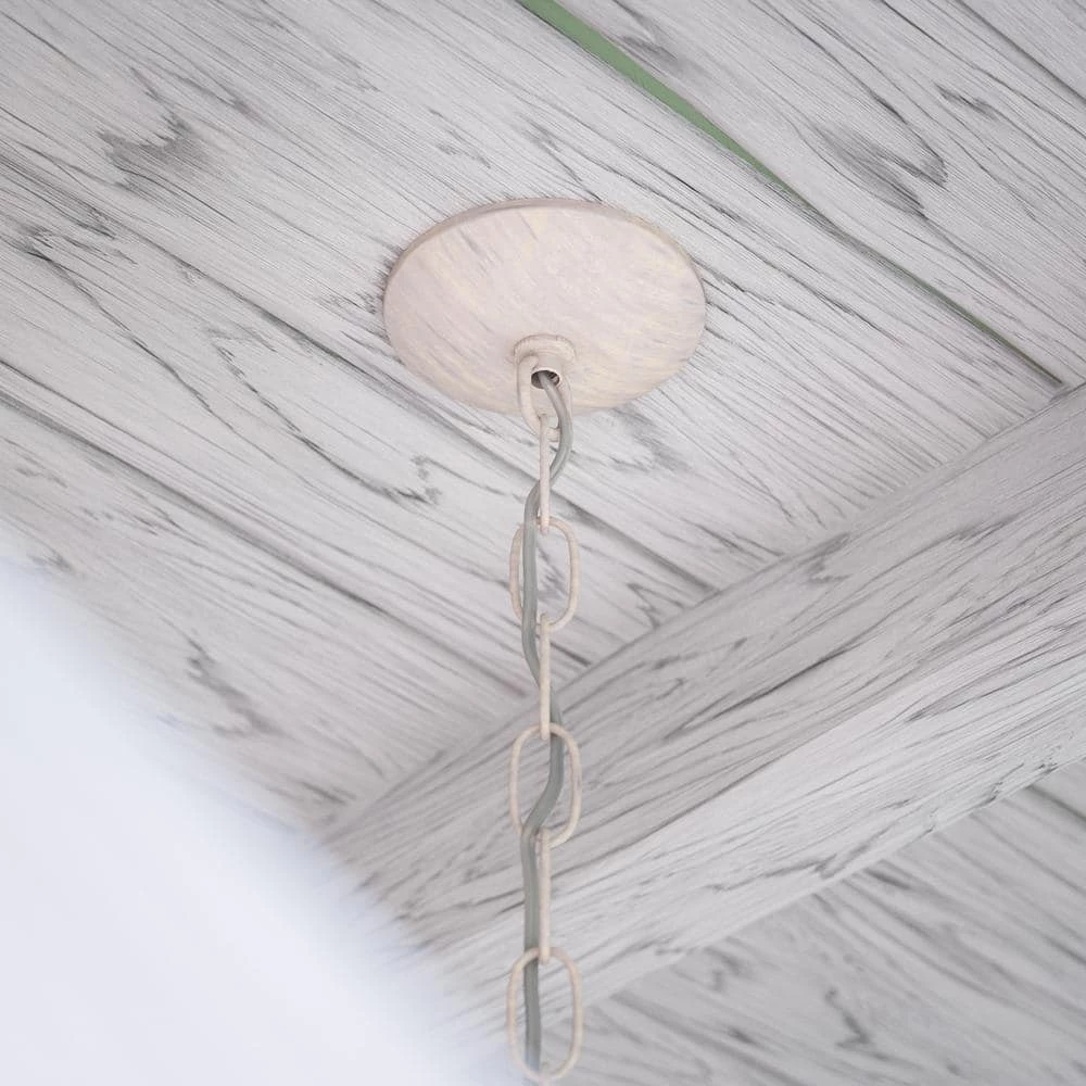 Bauer 6-Light Weathered White Chandelier by Manor Brook 9 Bauer 6-Light Weathered White Chandelier by Manor Brook - Image 7