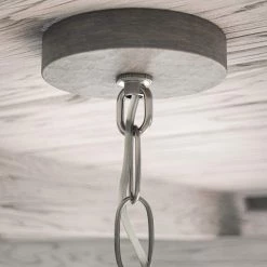 Duke 6-Light Weathered Wood Beaded Chandelier with Light Gray Frame by Manor Brook -Brightech Sales weathered wood manor brook chandeliers mb100610 1f 1000