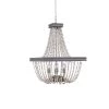 Duke 6-Light Weathered Wood Beaded Chandelier with Light Gray Frame by Manor Brook -Brightech Sales weathered wood manor brook chandeliers mb100610 64 1000