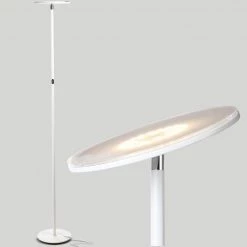Sky 63 in. White Torchiere LED Floor Lamp by Brightech -Brightech Sales white brightech floor lamps 58 60yb mj98 4f 1000