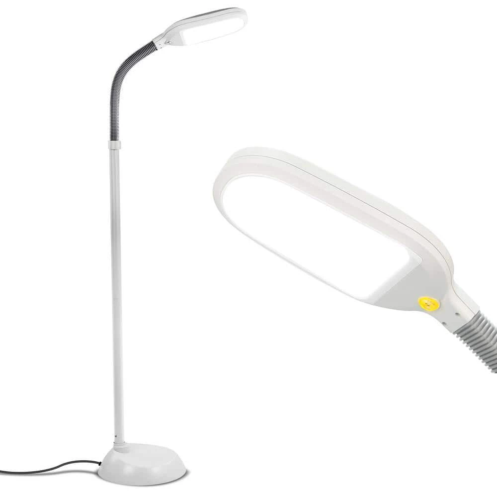 Lightspan 53 in. White Dimmable Standing LED Pole Light with Gooseneck by Brightech 3 Lightspan 53 in. White Dimmable Standing LED Pole Light with Gooseneck by Brightech