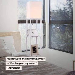 Maxwell 63 in. White LED Skinny Shelf Floor Lamp with USB Charging Ports and Electrical Outlet by Brightech 12 Maxwell 63 in. White LED Skinny Shelf Floor Lamp with USB Charging Ports and Electrical Outlet by Brightech -Brightech Sales white brightech floor lamps i4 2ngk qpfc 44 1000