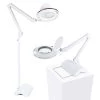 LightView Pro 45 in. White Magnifying 2 in 1 Floor and Desk LED Lamp by Brightech 1 LightView Pro 45 in. White Magnifying 2 in 1 Floor and Desk LED Lamp by Brightech -Brightech Sales white brightech floor lamps je jvo9 tk1m 64 1000