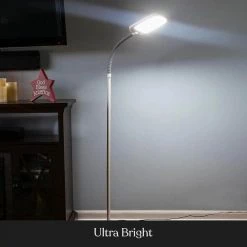 LitespanSlim 55 in. White LED Floor Lamp with Adjustable Gooseneck by Brightech 11 LitespanSlim 55 in. White LED Floor Lamp with Adjustable Gooseneck by Brightech -Brightech Sales white brightech floor lamps nj im9d p6d3 1f 1000