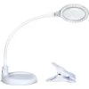LightView Flex 13.5 in. White Magnifying LED Desk Lamp with Clamp by Brightech 2 LightView Flex 13.5 in. White Magnifying LED Desk Lamp with Clamp by Brightech -Brightech Sales white brightech lamp bases rh nf0y hiue 64 1000