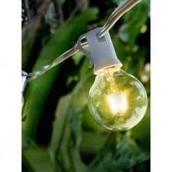 Ambience Pro White Outdoor 26 ft. Plug in Waterproof 1W LED G40 Edison Bulb String Light 3000k by Brightech 13 Ambience Pro White Outdoor 26 ft. Plug in Waterproof 1W LED G40 Edison Bulb String Light 3000k by Brightech -Brightech Sales white brightech string lights gf tnxy xcpd 44 1000