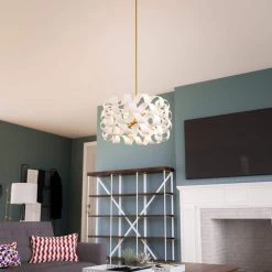 Mariana 6-Light White Pendant by Manor Brook